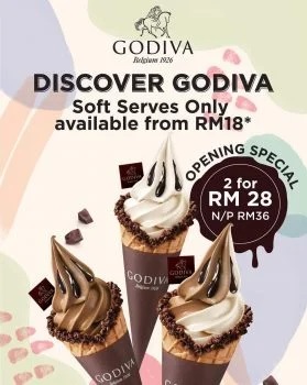 Godiva-Mini-Soft-Serves-Promo - Beverages Food , Restaurant & Pub Ice Cream Kedah Promotions & Freebies 