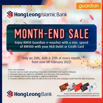 Guardian-Hong-Leong-Bank-Cards-Month-End-Sale-350x350 - Bank & Finance Beauty & Health Health Supplements Hong Leong Bank Johor Kedah Kelantan Kuala Lumpur Malaysia Sales Melaka Negeri Sembilan Online Store Pahang Penang Perak Perlis Personal Care Putrajaya Sabah Sarawak Selangor Terengganu 