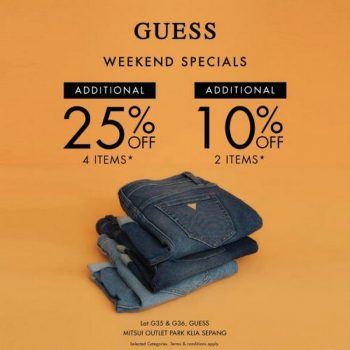 Guess-Weekend-Promotion-at-Mitsui-Outlet-Park-350x350 - Apparels Fashion Accessories Fashion Lifestyle & Department Store Promotions & Freebies Selangor 