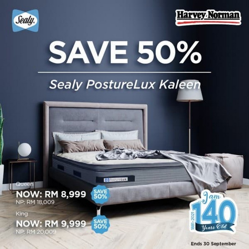 Harvey norman sealy clearance bed sale