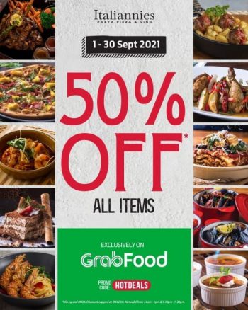 Italiannies-50-off-on-GrabFood-350x438 - Beverages Food , Restaurant & Pub Johor Kedah Kelantan Kuala Lumpur Melaka Negeri Sembilan Online Store Pahang Penang Perak Perlis Promotions & Freebies Putrajaya Sabah Sarawak Selangor Terengganu 