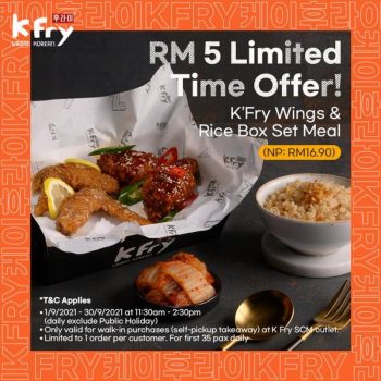 K-Fry-RM-5-Limited-Time-Offer-at-Setia-City-Mall-350x350 - Beverages Food , Restaurant & Pub Promotions & Freebies Selangor 