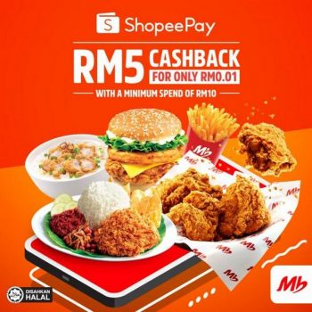 Marrybrown-ShopeePay-RM5-Cashback-Promotion-350x350 - Beverages Food , Restaurant & Pub Johor Kedah Kelantan Kuala Lumpur Melaka Negeri Sembilan Pahang Penang Perak Perlis Promotions & Freebies Putrajaya Sabah Sarawak Selangor Terengganu 