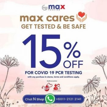 Max-Fashion-Covid-19-PCR-Testing-Promo-350x350 - Johor Kedah Kelantan Kuala Lumpur Melaka Nationwide Negeri Sembilan Others Pahang Penang Perak Perlis Promotions & Freebies Putrajaya Sabah Sarawak Selangor Terengganu 