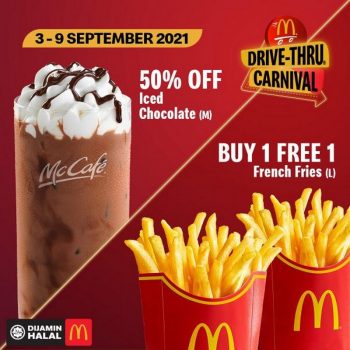 McDonalds-Drive-Thru-Carnival-Iced-Chocolate-French-Fries-Promotion-350x350 - Beverages Fast Food Food , Restaurant & Pub Johor Kedah Kelantan Kuala Lumpur Melaka Negeri Sembilan Pahang Penang Perak Perlis Promotions & Freebies Putrajaya Sabah Sarawak Selangor Terengganu 