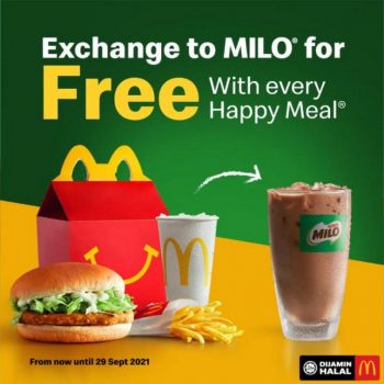 McDonalds-Happy-Meal-Free-Upgrade-To-Milo-Promotion-350x350 - Beverages Food , Restaurant & Pub Johor Kedah Kelantan Kuala Lumpur Melaka Negeri Sembilan Pahang Penang Perak Perlis Promotions & Freebies Putrajaya Sabah Sarawak Selangor Terengganu 