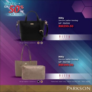 Parkson-Trade-In-Get-50-OFF-New-Handbag-Promotion-4-350x350 - Johor Kedah Kelantan Kuala Lumpur Melaka Negeri Sembilan Pahang Penang Perak Perlis Promotions & Freebies Putrajaya Sabah Sarawak Selangor Supermarket & Hypermarket Terengganu 