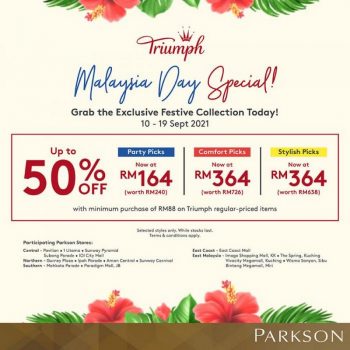 Parkson-Triumph-Malaysia-Day-Sale-350x350 - Fashion Lifestyle & Department Store Johor Kedah Kelantan Kuala Lumpur Lingerie Malaysia Sales Melaka Negeri Sembilan Pahang Penang Perak Perlis Putrajaya Sabah Sarawak Selangor Supermarket & Hypermarket Terengganu Underwear 