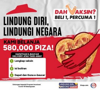 Pizza-Hut-Vaccinated-Buy-1-Free-1-Promotion-350x316 - Beverages Food , Restaurant & Pub Johor Kedah Kelantan Kuala Lumpur Melaka Negeri Sembilan Pahang Penang Perak Perlis Pizza Promotions & Freebies Putrajaya Sabah Sarawak Selangor Terengganu 