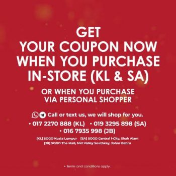 SOGO-Cosmetics-and-Fragrance-Malaysia-Day-Free-Voucher-Promotion-2-350x349 - Beauty & Health Cosmetics Fragrances Johor Kuala Lumpur Promotions & Freebies Selangor Supermarket & Hypermarket 