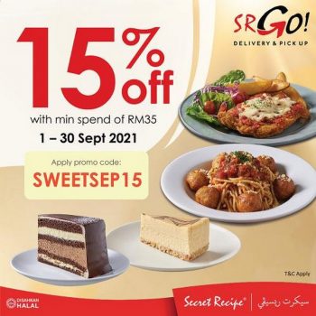 Secret-Recipe-SR-Go-15-OFF-Promo-Code-Promotion-350x350 - Beverages Food , Restaurant & Pub Johor Kedah Kelantan Kuala Lumpur Melaka Negeri Sembilan Online Store Pahang Penang Perak Perlis Promotions & Freebies Putrajaya Sabah Sarawak Selangor Terengganu 