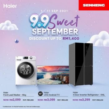 Senheng-Haier-9.9-Sweet-September-350x350 - Electronics & Computers Home Appliances Johor Kedah Kelantan Kitchen Appliances Kuala Lumpur Melaka Negeri Sembilan Online Store Pahang Penang Perak Perlis Promotions & Freebies Putrajaya Sabah Sarawak Selangor Terengganu 