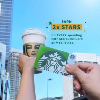 Starbucks-Double-Stars-Promotion-350x350 - Beverages Food , Restaurant & Pub Johor Kedah Kelantan Kuala Lumpur Melaka Negeri Sembilan Pahang Penang Perak Perlis Promotions & Freebies Putrajaya Sabah Sarawak Selangor Terengganu 