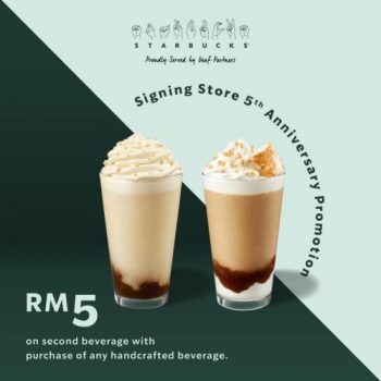 Starbucks-Signing-Store-Anniversary-Promotion-350x350 - Beverages Food , Restaurant & Pub Promotions & Freebies Selangor 