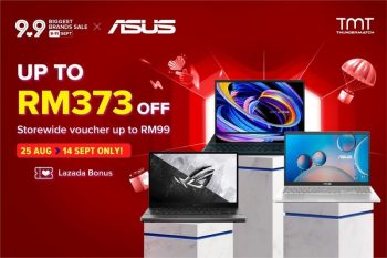 TMT-Asus-9.9-Biggest-Brands-Sale-at-Lazada-350x233 - Computer Accessories Electronics & Computers IT Gadgets Accessories Johor Kedah Kelantan Kuala Lumpur Laptop Malaysia Sales Melaka Negeri Sembilan Online Store Pahang Penang Perak Perlis Putrajaya Sabah Sarawak Selangor Terengganu 