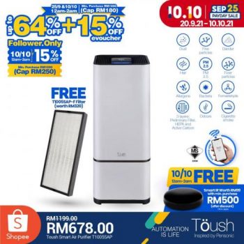 TOUSH-Shopee-Payday-10.10-Sale-2-350x350 - Electronics & Computers Home Appliances Johor Kedah Kelantan Kitchen Appliances Kuala Lumpur Malaysia Sales Melaka Negeri Sembilan Online Store Pahang Penang Perak Perlis Putrajaya Sabah Sarawak Selangor Terengganu 