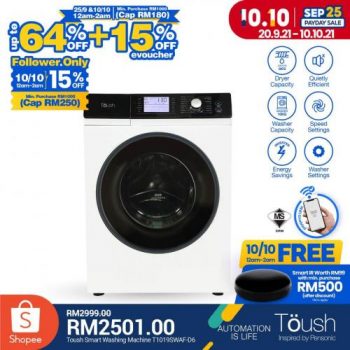 TOUSH-Shopee-Payday-10.10-Sale-3-350x350 - Electronics & Computers Home Appliances Johor Kedah Kelantan Kitchen Appliances Kuala Lumpur Malaysia Sales Melaka Negeri Sembilan Online Store Pahang Penang Perak Perlis Putrajaya Sabah Sarawak Selangor Terengganu 