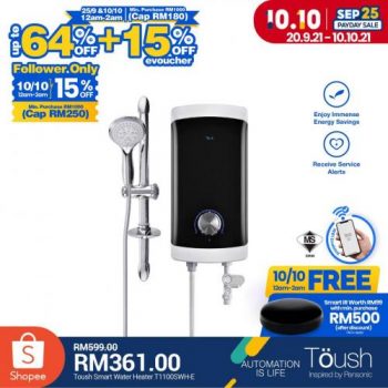 TOUSH-Shopee-Payday-10.10-Sale-4-350x350 - Electronics & Computers Home Appliances Johor Kedah Kelantan Kitchen Appliances Kuala Lumpur Malaysia Sales Melaka Negeri Sembilan Online Store Pahang Penang Perak Perlis Putrajaya Sabah Sarawak Selangor Terengganu 