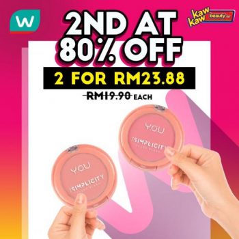 Watsons-Cosmetics-Sale-2nd-at-80-OFF-9-350x350 - Beauty & Health Cosmetics Johor Kedah Kelantan Kuala Lumpur Malaysia Sales Melaka Negeri Sembilan Online Store Pahang Penang Perak Perlis Putrajaya Sabah Sarawak Selangor Terengganu 