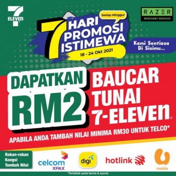 7-Eleven-Reload-Telco-FREE-Cash-Voucher-Promotion-350x350 - Johor Kedah Kelantan Kuala Lumpur Melaka Negeri Sembilan Pahang Penang Perak Perlis Promotions & Freebies Putrajaya Sabah Sarawak Selangor Supermarket & Hypermarket Terengganu 