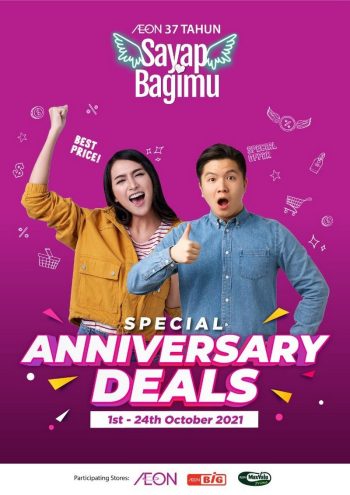 AEON-Anniversary-Deals-Promotion-350x495 - Johor Kedah Kelantan Kuala Lumpur Melaka Negeri Sembilan Pahang Penang Perak Perlis Promotions & Freebies Putrajaya Sabah Sarawak Selangor Supermarket & Hypermarket Terengganu 