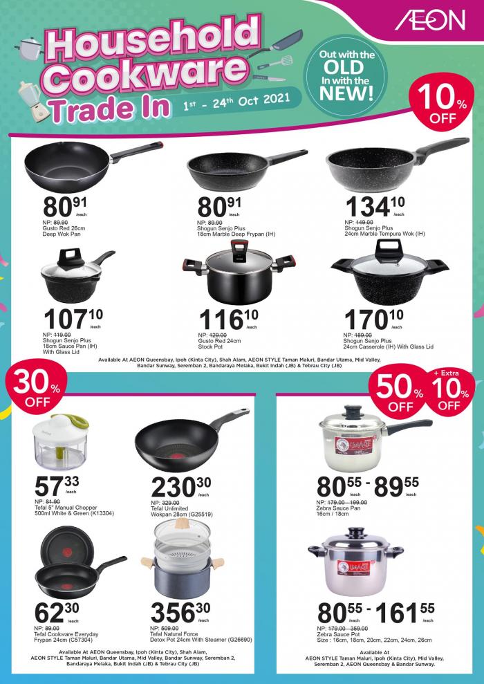 124 Oct 2021 AEON Household Cookware TradeIn Promotion