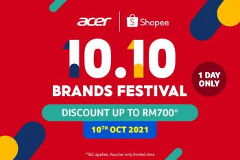 Acer-10.10-Brand-Festival-on-Shopee-350x233 - Computer Accessories Electronics & Computers IT Gadgets Accessories Johor Kedah Kelantan Kuala Lumpur Melaka Negeri Sembilan Online Store Pahang Penang Perak Perlis Promotions & Freebies Putrajaya Sabah Sarawak Selangor Terengganu 