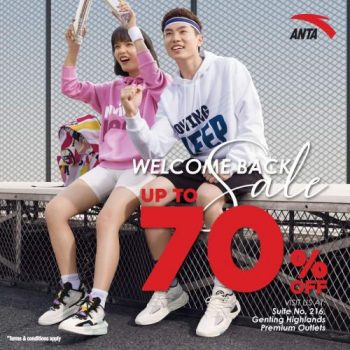 Anta-Welcome-Back-Sale-at-Genting-Highlands-Premium-Outlets-350x350 - Apparels Fashion Accessories Fashion Lifestyle & Department Store Footwear Malaysia Sales Pahang 