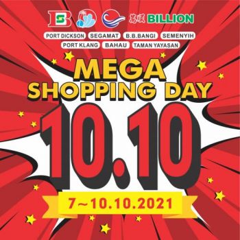 BILLION-10.10-Mega-Shopping-Day-Sale-350x350 - Johor Malaysia Sales Negeri Sembilan Selangor Supermarket & Hypermarket 