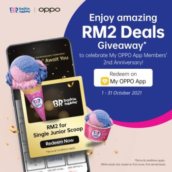Baskin-Robbins-My-OPPO-Members-RM2-Deals-Promotion-350x350 1-31 Oct 2021: Baskin Robbins My OPPO Members RM2 Deals Promotion