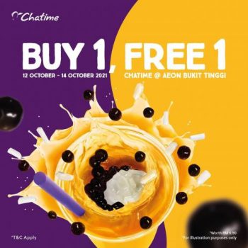 Chatime-Buy-1-Free-1-Promotion-at-AEON-Bukit-Tinggi-350x350 - Beverages Food , Restaurant & Pub Promotions & Freebies Selangor 