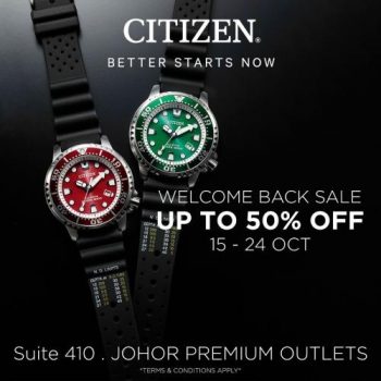 Citizen-Welcome-Back-Sale-at-Johor-Premium-Outlets-350x350 - Fashion Lifestyle & Department Store Johor Malaysia Sales Watches 