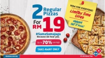 Dominos-Pizza-Vaccine-Promo-350x196 - Beverages Food , Restaurant & Pub Johor Kedah Kelantan Kuala Lumpur Melaka Nationwide Negeri Sembilan Online Store Pahang Penang Perak Perlis Pizza Promotions & Freebies Putrajaya Sabah Sarawak Selangor Terengganu 