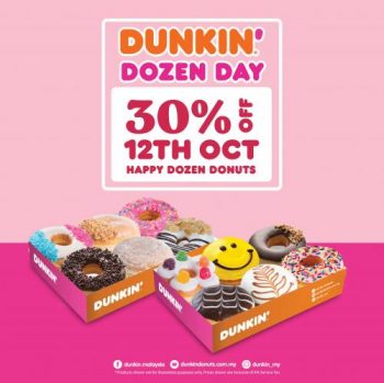 Dunkin-Donuts-Dozen-Day-Promotion-350x349 - Beverages Food , Restaurant & Pub Johor Kedah Kelantan Kuala Lumpur Melaka Negeri Sembilan Pahang Penang Perak Perlis Promotions & Freebies Putrajaya Sabah Sarawak Selangor Terengganu 