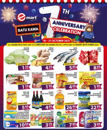 Emart-7th-Anniversary-Promotion-at-Batu-Kawa-350x424 - Promotions & Freebies Sarawak Supermarket & Hypermarket 