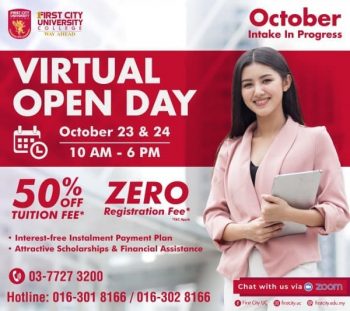 First-City-University-College-Virtual-Open-Day-350x311 - Events & Fairs Johor Kedah Kelantan Kuala Lumpur Melaka Negeri Sembilan Online Store Others Pahang Penang Perak Perlis Putrajaya Sabah Sarawak Selangor Terengganu 