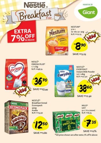 Giant-Nestle-Breakfast-Fair-Promotion-350x495 - Johor Kedah Kelantan Kuala Lumpur Melaka Negeri Sembilan Pahang Penang Perak Perlis Promotions & Freebies Putrajaya Sabah Sarawak Selangor Supermarket & Hypermarket Terengganu 