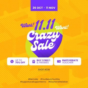 HERMO-11.11-Crazy-Sale-350x350 - Beauty & Health Cosmetics Johor Kedah Kelantan Kuala Lumpur Malaysia Sales Melaka Negeri Sembilan Online Store Pahang Penang Perak Perlis Personal Care Putrajaya Sabah Sarawak Selangor Terengganu 