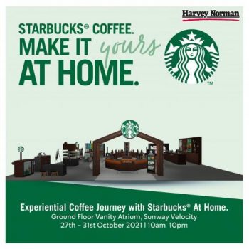 Harvey-Norman-Starbucks-At-Home-Roadshow-Promotion-at-Sunway-Velocity-1-350x350 - Beverages Food , Restaurant & Pub Kuala Lumpur Others Promotions & Freebies Selangor 