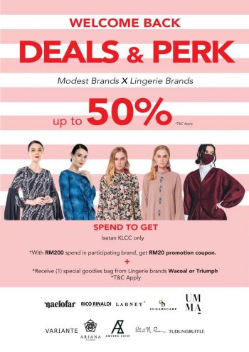 Isetan-Welcome-Back-Deals-350x495 - Fashion Lifestyle & Department Store Kuala Lumpur Lingerie Promotions & Freebies Selangor 