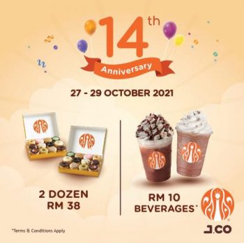 J.Co-14th-Anniversary-Promotion-350x349 - Beverages Food , Restaurant & Pub Johor Kedah Kelantan Kuala Lumpur Melaka Negeri Sembilan Pahang Penang Perak Perlis Promotions & Freebies Putrajaya Sabah Sarawak Selangor Terengganu 