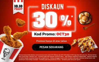 KFC-10.10-Sale-350x219 - Beverages Food , Restaurant & Pub Johor Kedah Kelantan Kuala Lumpur Malaysia Sales Melaka Negeri Sembilan Online Store Pahang Penang Perak Perlis Putrajaya Sabah Sarawak Selangor Terengganu 