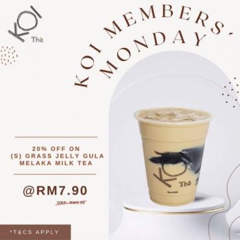 KOI-Member-October-Monday-Promotion-350x350 - Beverages Food , Restaurant & Pub Johor Kedah Kelantan Kuala Lumpur Melaka Negeri Sembilan Pahang Penang Perak Perlis Promotions & Freebies Putrajaya Sabah Sarawak Selangor Terengganu 