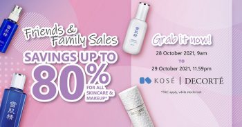 KOSE-Friends-Family-Sale-350x184 - Beauty & Health Cosmetics Johor Kedah Kelantan Kuala Lumpur Melaka Negeri Sembilan Online Store Pahang Penang Perak Perlis Personal Care Putrajaya Sabah Sarawak Selangor Skincare Terengganu Warehouse Sale & Clearance in Malaysia 