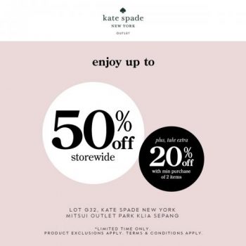 Kate-Spade-Opening-Promotion-at-Mitsui-Outlet-Park-350x350 - Bags Fashion Accessories Fashion Lifestyle & Department Store Promotions & Freebies Selangor 