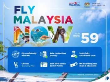 Malaysia-Airlines-Fly-Malaysia-RM59-Lowest-Fares-Promotion-350x263 - Air Fare Johor Kedah Kelantan Kuala Lumpur Melaka Negeri Sembilan Online Store Pahang Penang Perak Perlis Promotions & Freebies Putrajaya Sabah Sarawak Selangor Sports,Leisure & Travel Terengganu Travel Packages 