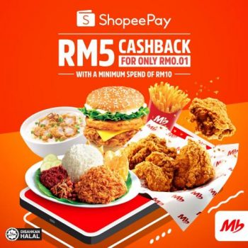 Marrybrown-ShopeePay-RM5-Cashback-Promotion-350x350 - Beverages Food , Restaurant & Pub Johor Kedah Kelantan Kuala Lumpur Melaka Negeri Sembilan Online Store Pahang Penang Perak Perlis Promotions & Freebies Putrajaya Sabah Sarawak Selangor Terengganu 