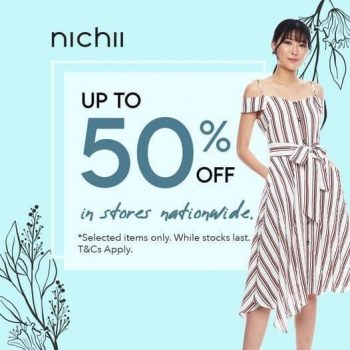 Nichii-50-off-Sale-350x350 - Apparels Fashion Accessories Fashion Lifestyle & Department Store Johor Kedah Kelantan Kuala Lumpur Malaysia Sales Melaka Negeri Sembilan Pahang Penang Perak Perlis Putrajaya Sabah Sarawak Selangor Terengganu 