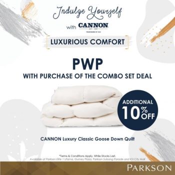 Parkson-CANNON-Promotion-1-350x350 - Beddings Home & Garden & Tools Kuala Lumpur Mattress Penang Promotions & Freebies Putrajaya Selangor 