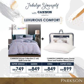 Parkson-CANNON-Promotion-350x350 - Beddings Home & Garden & Tools Kuala Lumpur Mattress Penang Promotions & Freebies Putrajaya Selangor 
